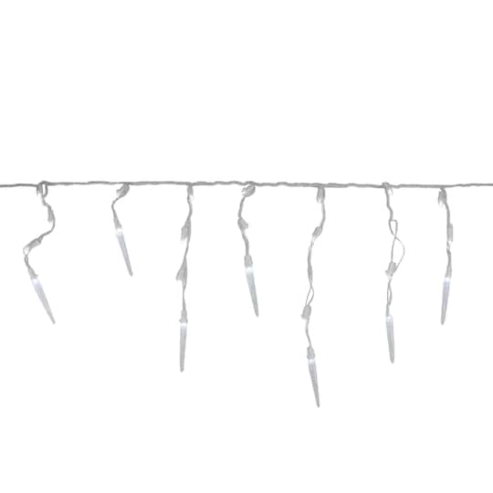 Brite Star 60ct. Pure White LED Icicle Mini Christmas Lights | 5.9 ft | Michaels®